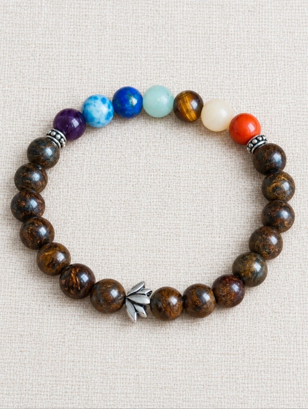 Chakra Gemstone Stretch Bracelet | Handmade